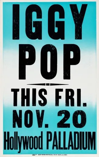 David Bowie, Iggy Pop, and Miles Davis posters