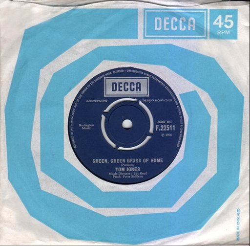 Decca Records Vinyl 45 RPM Record featuring the Tom Jones 1966