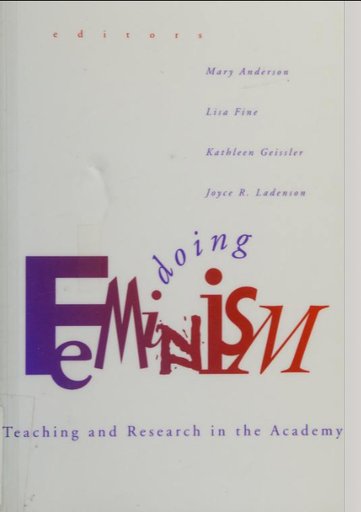 Doing Feminism : Teaching and Research in the Academy