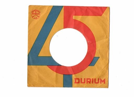 Durium 7 Inch Company Record Sleeve