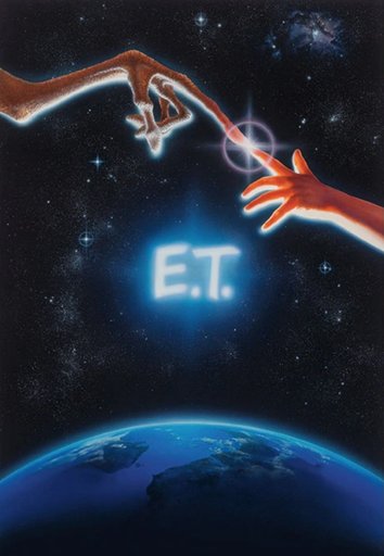 E.T. Film Poster by John Alvin
