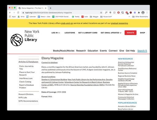 Ebony Archive