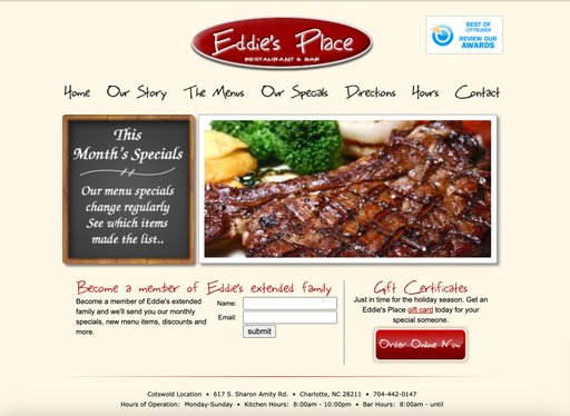 Eddie's Place Website 2011