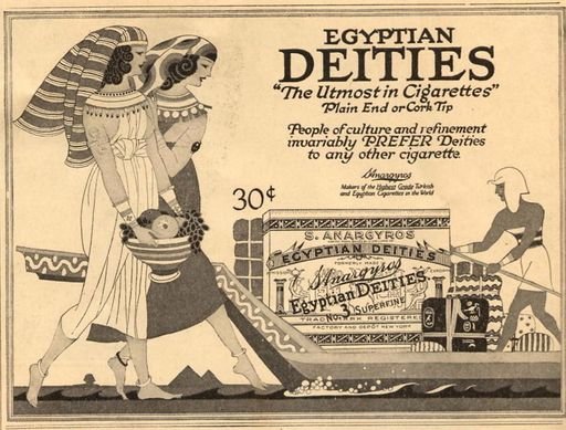 Egyptian Deities Cigarette Ad