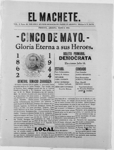 El Machete 04-28 1944 VOL. II (Cover)