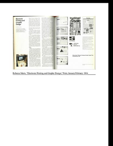 “Electronic Printing and Graphic Design”