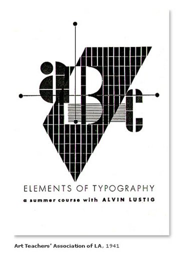 “Elements of Typography” from Art Teachers’ Association of LA