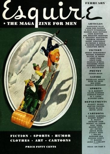 Esquire Magazine Cover, February 1936