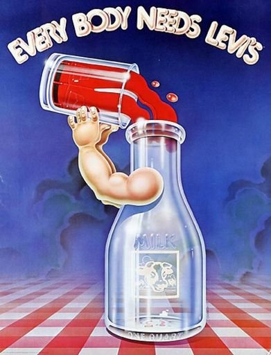 “Every Body needs Levi’s” Advertising Poster