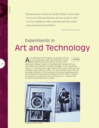 “Experiments in Art and Technology”