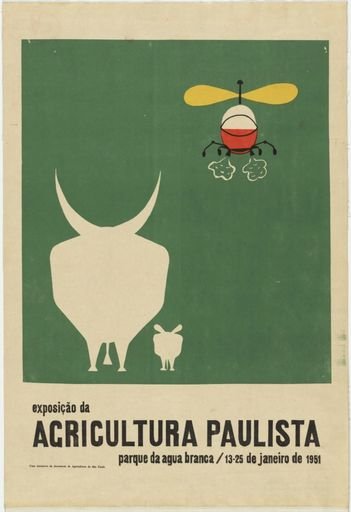 “Exposição da Agricultura Paulista” (Poster for exhibition on agriculture in the state of São Paulo)