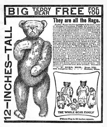 F.R. Bird Teddy Bears – 1907
