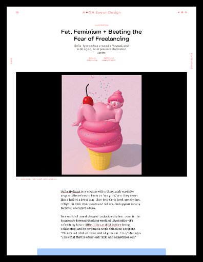 Fat, Feminism + Beating the Fear of Freelancing