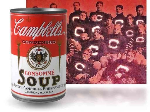 First red & white soup can label for Campbell's Soup