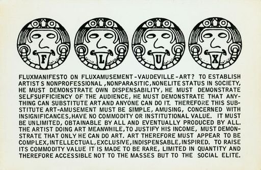 Fluxmanisfesto on Fluxamusement