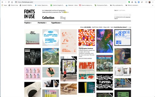 Fonts in Use