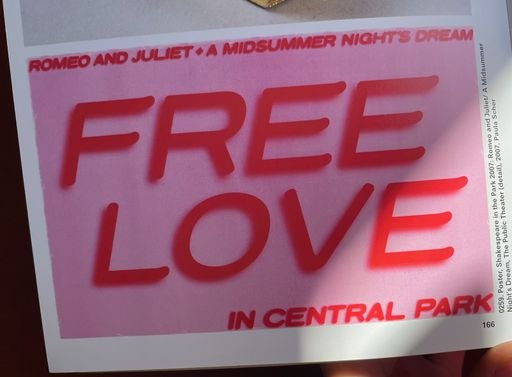 Free Love/ Shakespeare in Central Park