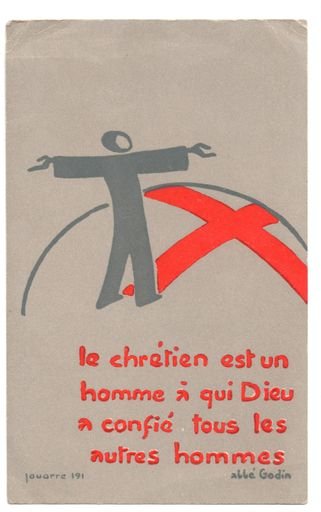 French Religious Card