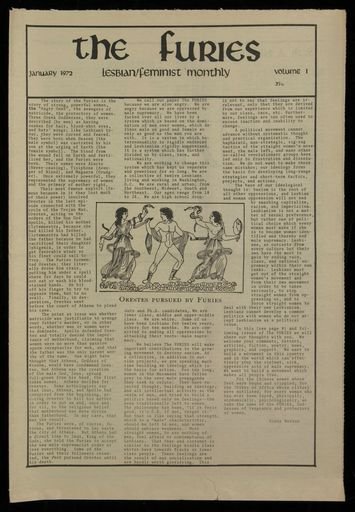 Furies; vol. 1, no. 1?