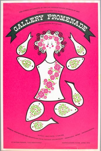“Gallery Promenade” LACMA junior art council poster