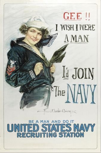 Gee I wish I were a Man, I'd Join the Navy