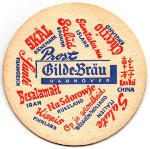 Gilde-Bräu bierdeckel