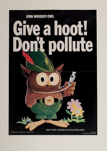 "Give a Hoot!" poster