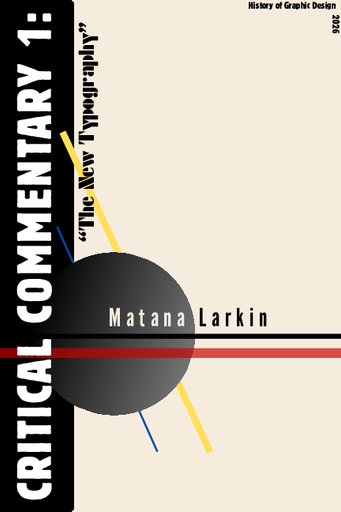 Graphic Design Final Project Sub- Critical Commentary 1