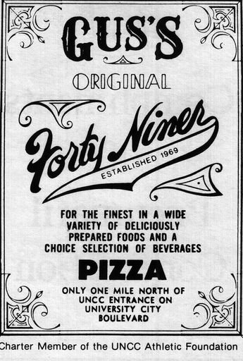 Gus's Original Forty-Niner Newspaper Ad