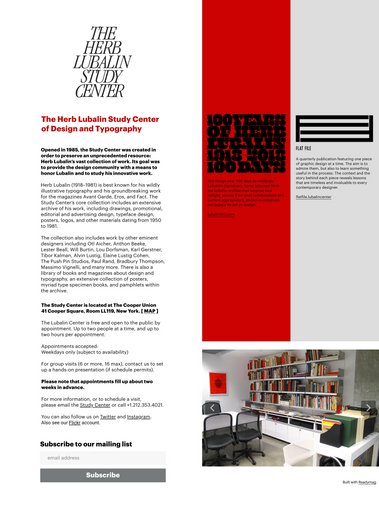 Herb Lubalin Study Center of Design and Typography