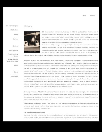 History of Bill Ham Lights