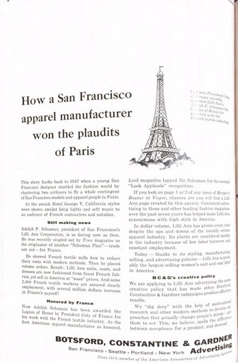 “How a San Francisco apparel manufacturer won the plaudits of Paris”