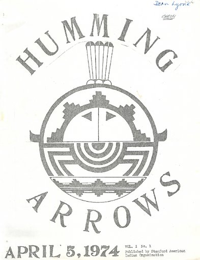 Humming Arrows Newsletter Covers, Stanford American Indian Organization