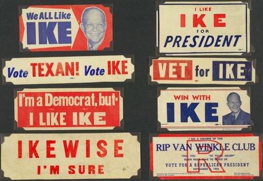 I Like Ike bumper stickers