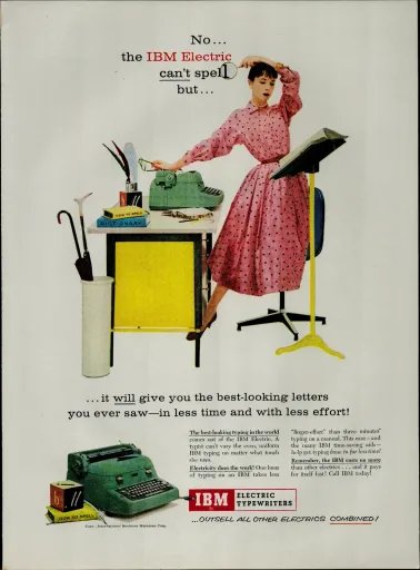 IBM Electric Typewriter ad