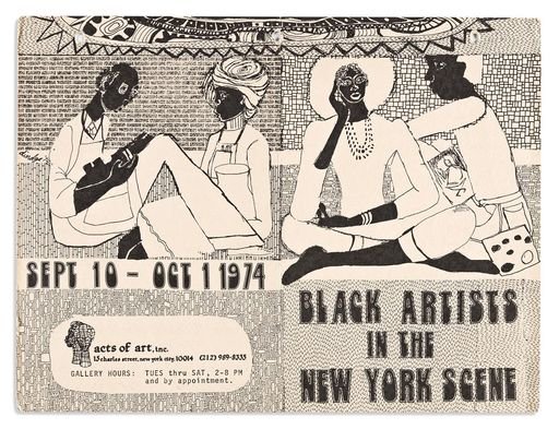 Invitation for “Black Artists in the New York Scene”