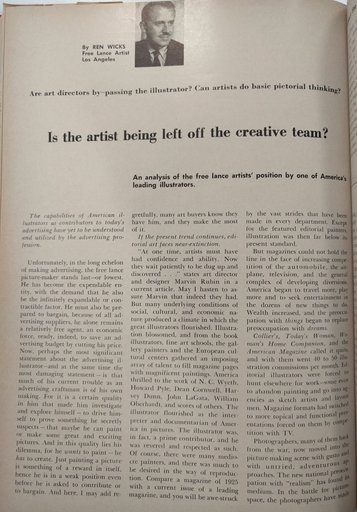 “Is the artist being left off the creative team?“
