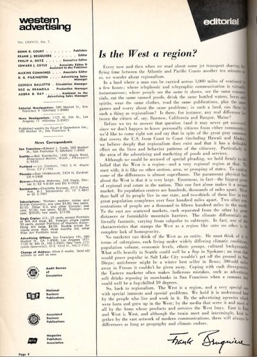 “Is the West A Region?“