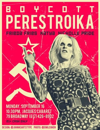 Jacques Cabaret ‘Perestroika’ Poster