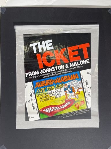 J&M Iron Bowl Ticket poster