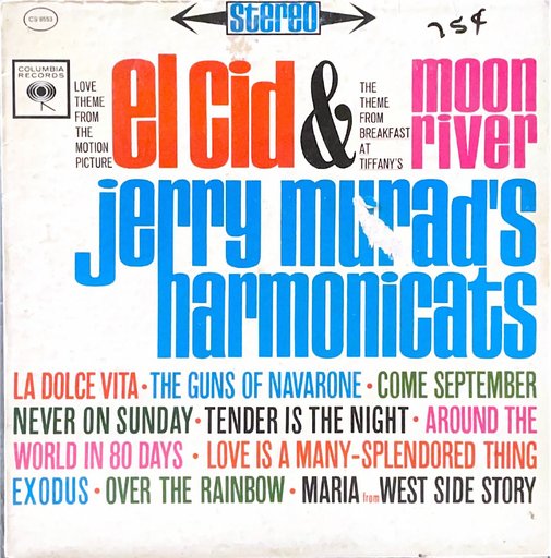 Jerry Murad's Harmonicats "Love Theme From "El Cid" And Other Motion Picture Songs And Themes" Album Cover