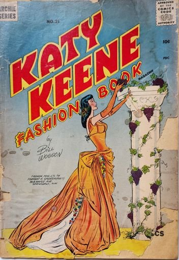 Katy Keene Fashion Book / No. 21 / Comic Book Cover / Archie Comics / Bill Woggon / 1955