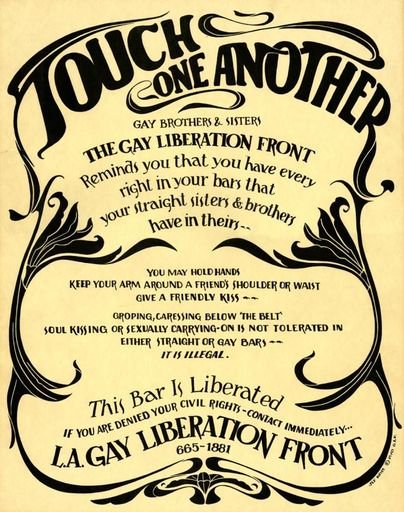 L.A. Gay Liberation Front poster