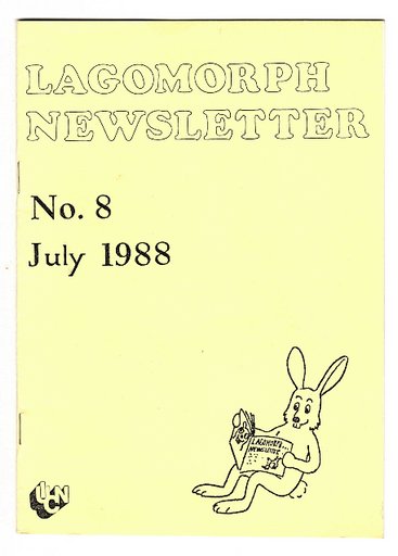 “Lagomorph Newsletter" (no.8, July 1988)