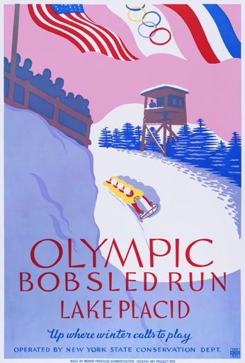Lake Placid Olympic Bobsled Run, 1937