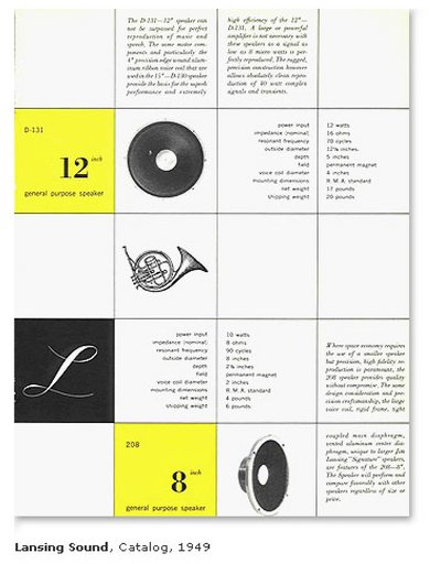 Lansing Sound Catalog