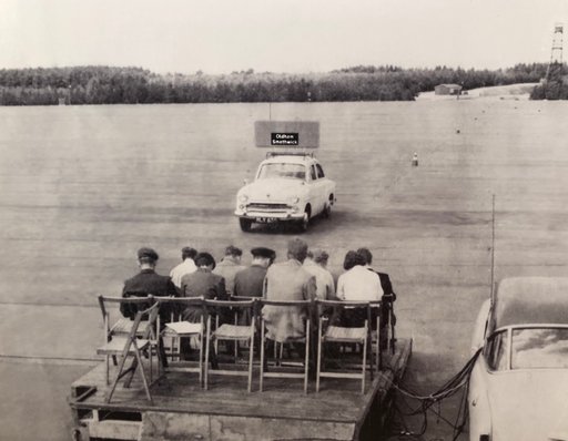 Legibility test by Road Research Laboratory at RAF Benson airfield