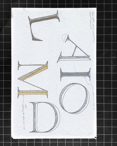 Lettering Study for Signage at Oriole Park at Camden Yards