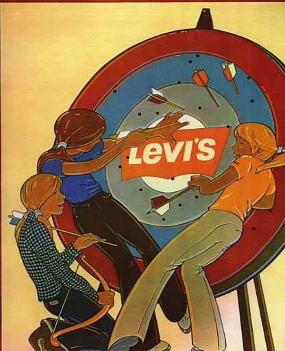 Levi's Pants Advertising Poster Archery