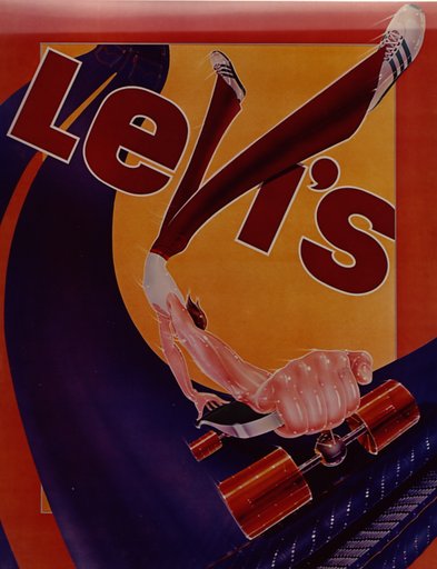 Levi's Pants Advertising Poster Skateboarder